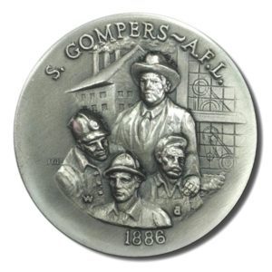Great American Triumphs - Samuel Gompers -A.F.L. - 1.15 oz Sterling Silver - 1886  - COA