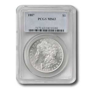 1887-P Morgan Silver Dollar CERTIFIED