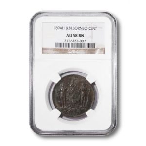 British North Borneo - Cent - 1 cent - 1894  H - NGC - About Uncirculated 58 Brown