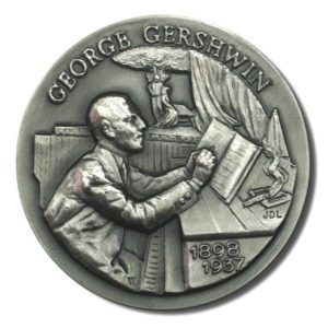 Great American Triumphs - George Gershwin - 1.15 oz Sterling Silver - 1898  - COA