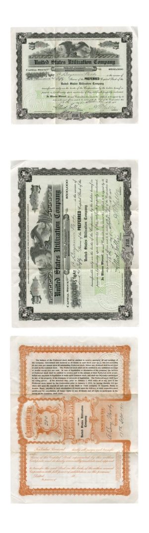 Maine - United States Utilization Company  - 250 Shares - 1911