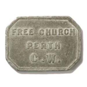 19th Century Perth Free Church Scottish Communion Token