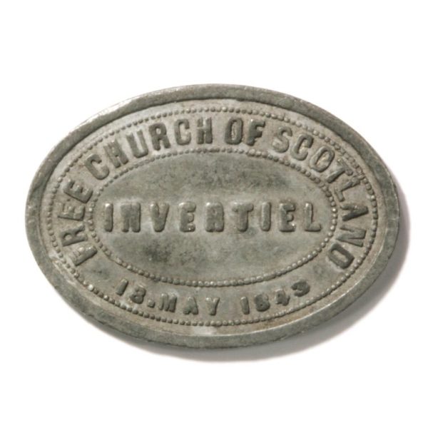 1843 Invertiel Fife Scottish Communion Token
