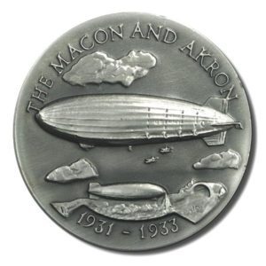 Great American Triumphs - The Macon and Akron - 1.15 oz Sterling Silver - 1931  - COA