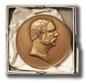USA - Chester Arthur - Presidential Inauguration Medal - Bronze - 77 mm - With Box