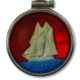 Canada - Enameled Jewelry - Coin Pendant - Sailboat - 10