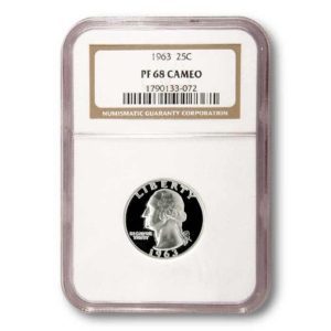 USA - Proof Washington Quarter - 1963 - NGC PF68 Cameo - Half Price Special!!!