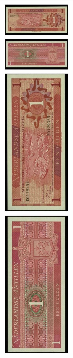 Netherlands Antilles - Willemstadt Harbor - 1 Gulden - 1970 - Pick 20a - Crisp Uncirculated
