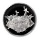 Franklin Mint-East African Wild Life Society-Thompson's Gazelles-1971-2 Ounce-Proof Silver