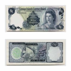 Cayman Islands - Queen Elizabeth II - $1 - 1972  - Pick 1a - Crisp Uncirculated