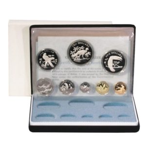 Belize - Wildlife (Bird) Proof Set - 8 Coins - 1974  - 1st Year of Issue - Mint Box & COA