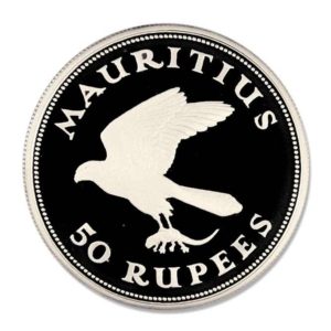WWF - Mauritius - Mauritius Kestrel - 1975 - 50 Rupees - Proof Silver Crown