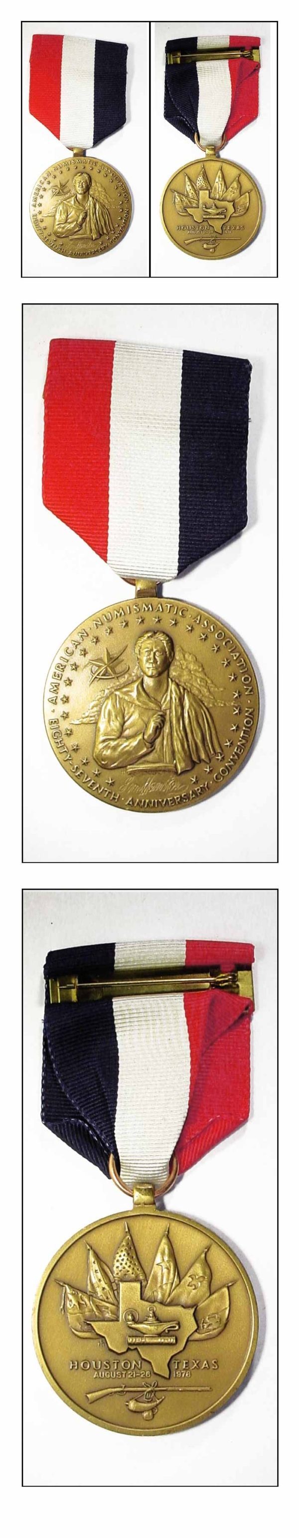 American Numismatic Association (ANA) 1978 Convention Bronze Medal - Houston
