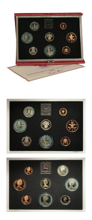 Great Britain - Official Proof Set - (8) Coins - 1984 - Mint Packaging - COA