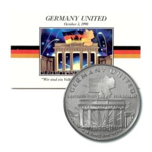Marshall Islands - Germany United - Berlin Wall - $5 - 1990  - KM-33 - BU - Folder