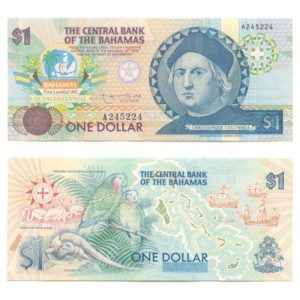 Bahamas - Christopher Columbus - $1 - 1992  - Pick 50 - Crisp Uncirculated