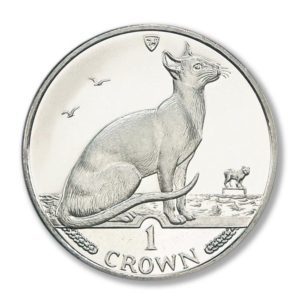 Isle of Man Cat Coins - Siamese Cat Crown - 1992 - Brilliant Uncirculated