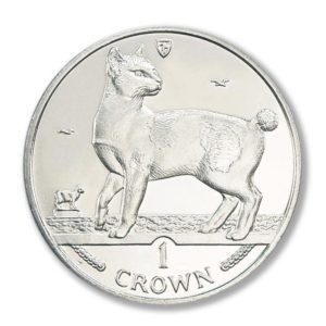 Isle Of Man Cat Coins - Japanese Bobtail Cat Crown - 1994 - Uncirculated