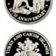 Turks & Caicos Is.-50th Anniv. VE-Day-East & West Meet-20 Crowns-1995-Proof Silver Crown