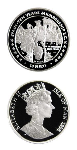 Isle Of Man - De Falla & Opera - 1996 - 10 Euro - Proof Silver Crown