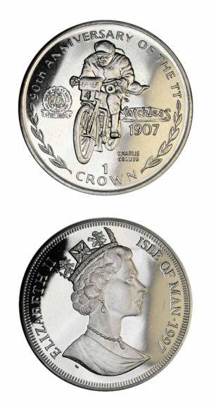 Isle Of Man - 1907 Matchless Motorcycle Crown - 1997 - Brilliant Uncirculated