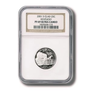 USA - Kentucky State Quarter - Clad - 25  cents - 2001  - NGC Proof 69 Ultra Cameo - Great Price!