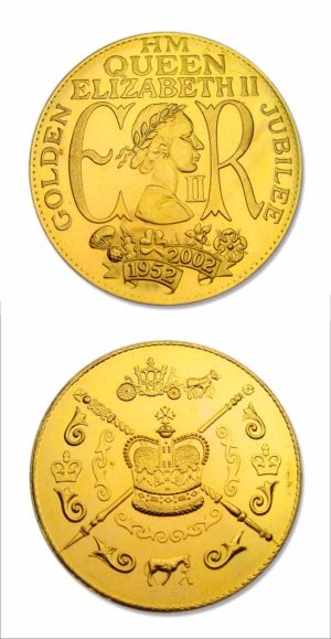 United Kingdom - Queen Elizabeth II - Golden Jubilee Medallion - 2002 - Uncirculated