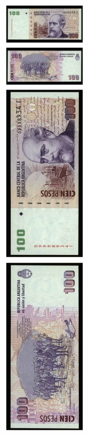 Argentina - Julio Argentino Roca - 100 Pesos - 2003 - Pick 357 - Crisp Uncirculated