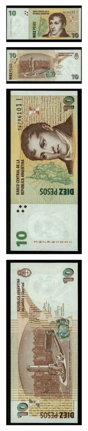 Argentina - Manuel Belgrano - 10 Pesos - 2003 - Pick 354 - Crisp Uncirculated