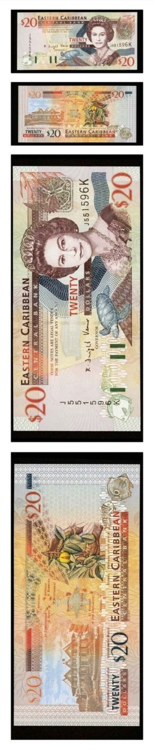 East Caribbean States - St. Kitts - $20 - 2003(ND) - Pick 44k - Crisp Uncirculated
