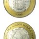 Mexico - State Of Puebla - 2004-100 Pesos Silver & Brass Bimetallic Crown - 0.64865 ASW