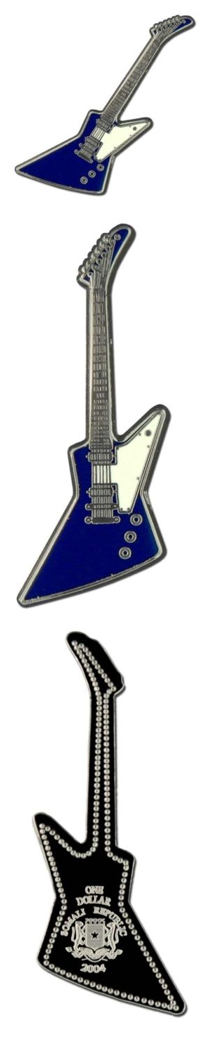 Somalia - Legal Tender Gibson X-plorer Guitar Coin - 2004