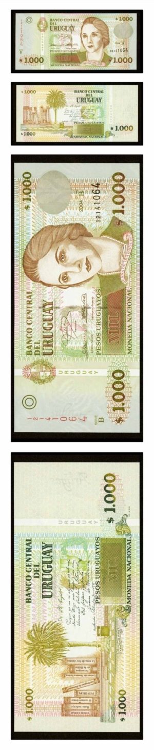 Uruguay - Juana de Ibarbourou - 1000 Pesos - 2004 - Pick (New) - Crisp Uncirculated
