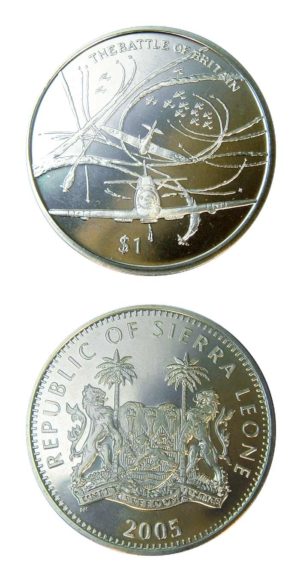 Republic Of Sierra Leone - WWII Series - Battle Of Britain - 2005 - One Dollar - Uncirculated Crown