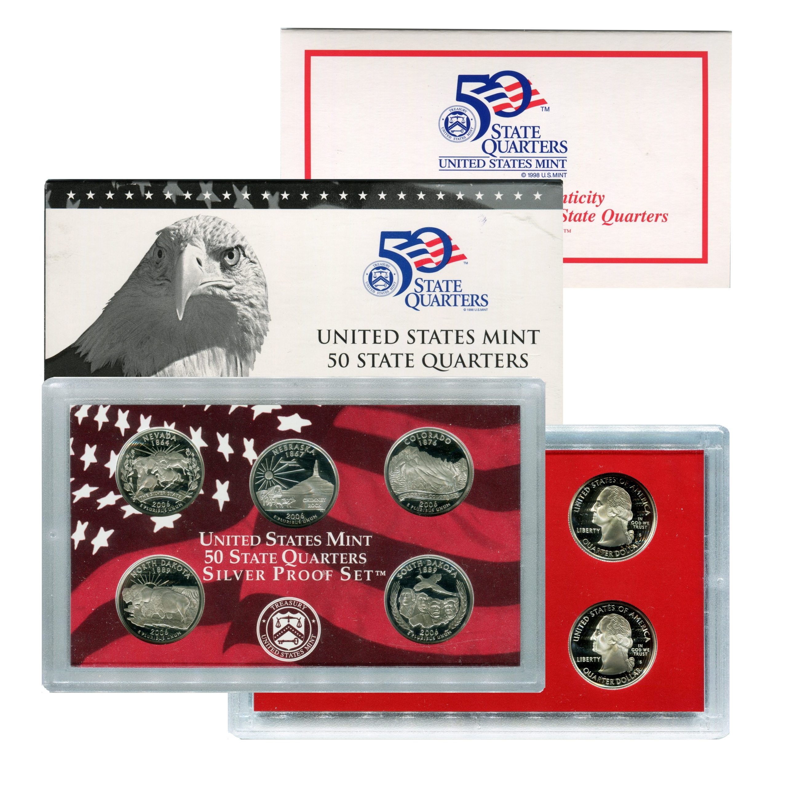 2006 U.S. Mint State Quarters Silver Proof Set - Bild 1 von 5