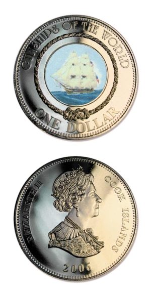 Cook Islands - Chesapeake - 2006 - One Dollar Crown - Brilliant Uncirculated