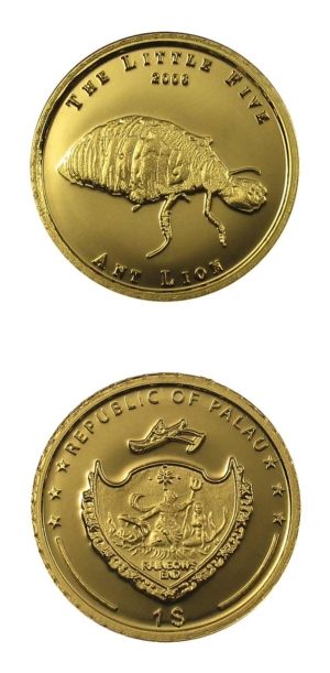 Palau - Little Five - Ant Lion - 2006 - One Dollar - Proof Gold Coin