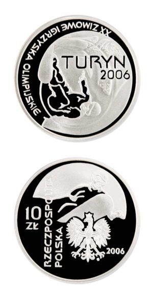 Poland - XX Winter Olympics - Torino - Snowboarding - 2006 - 10 Zl Proof Silver Crown