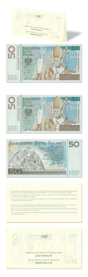 Poland - Pope John Paul II - 2006 - 50 Zlotych - Commemorative Banknote In Folder