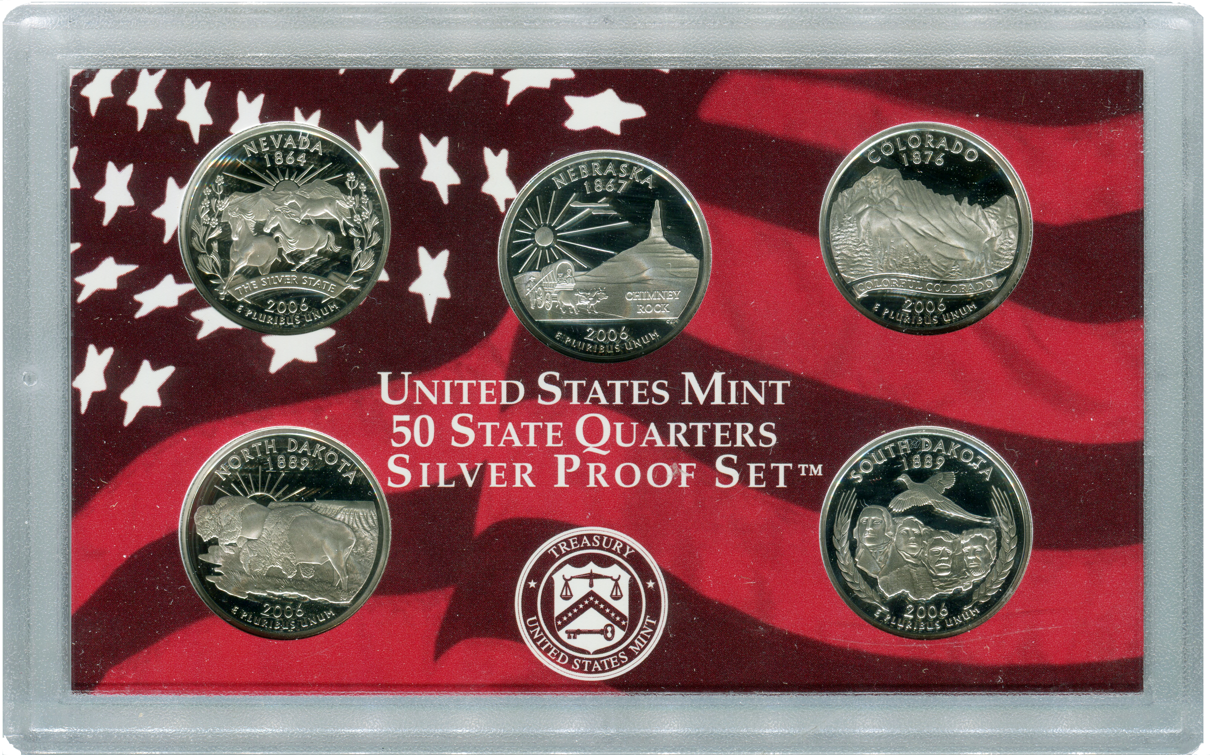 2006 U.S. Mint State Quarters Silver Proof Set - Bild 2 von 5