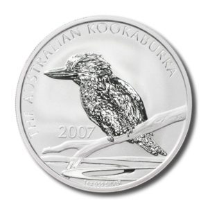 Australia - Kookaburra - One Dollar - 2007  - 1 ounce .999 Fine Silver Crown