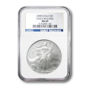 United States - Silver Eagle - $1 - 2008 - NGC MS69 - Early Releases