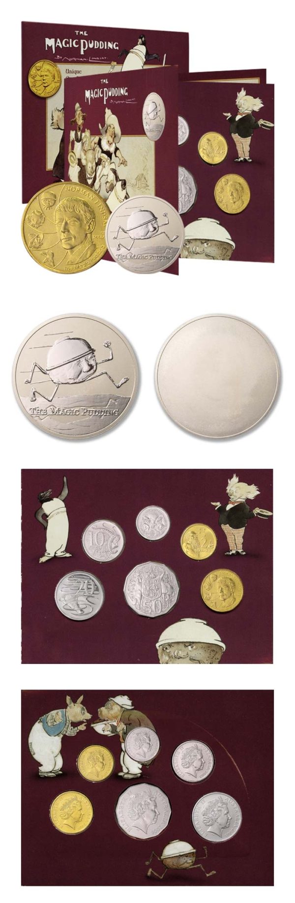Australia - Baby Coin Set - 6 Coins & Medal - 2008 - BU - Folio & COA