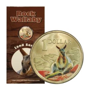 Australia - Land Series - Rock Wallaby - $1 - 2008 - Brilliant Uncirculated - Display Card