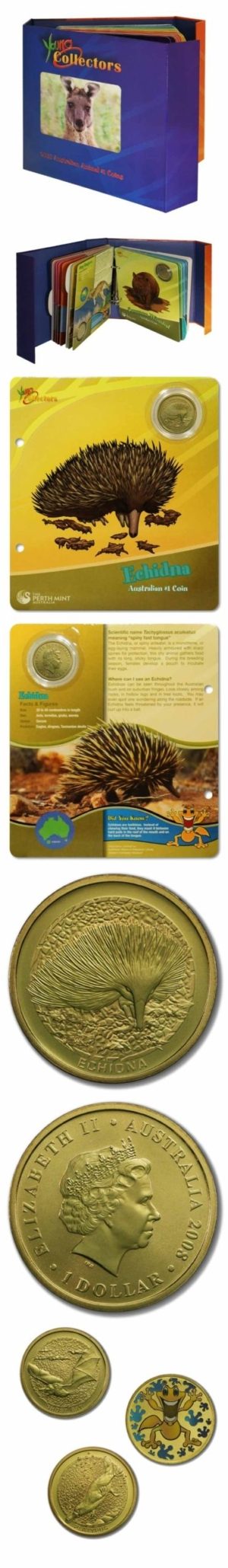 Australia - Young Collectors Wildlife Series - 12  $1 Coins - 2008 - Album