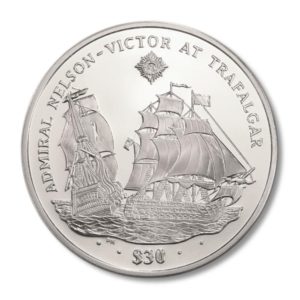British Virgin Islands - Admiral Nelson - Trafalgar - $30 - 2008 - 5 oz. Proof Silver Crown