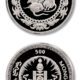 Mongolia - Year of the Rat - 500 Tugrik (Terper) - 2008 - Proof - Silver Crown