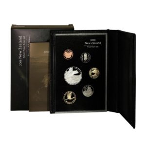 New Zealand - Hamilton's Frog - Official (6) Coin Silver Proof Set - 2008 - Mint Issued Presentation