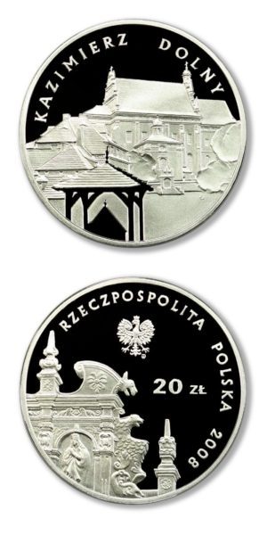 Poland - Kazimierz Dolny - 20 Zlotych - 2008 - Proof Silver Crown
