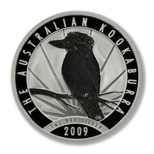 Australia - Kookaburra - 2009 - One Dollar - 1 oz .999 Fine Silver Crown - BU